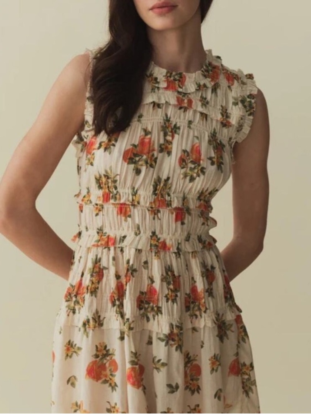Dôen Martha Dress in Orangerie Floral - Size Small - Picture 2 of 13